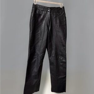 Vintage ~ Excelled ~ Genuine Leather Pants ~ Women’s ~ Large ~ Size 14 ~ Black